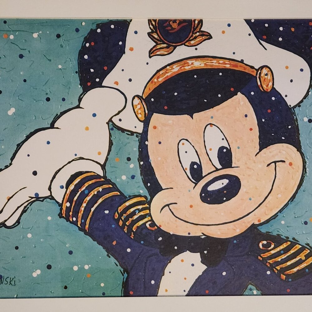 Disney's "Bon Voyage For A Silver Anniversary At Sea" Painting by Joe Kaminski